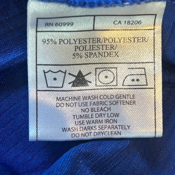 Chicago Cubs Polo Shirt Antigua Men Blue Short Sleeve Embroidered Logo Size L - Picture 4 of 4